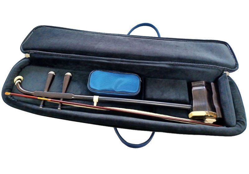 画像4: 台北 長安楽器特製　二胡バッグ リュック式 （カラー：ブルー/ メッシュ地） (4)