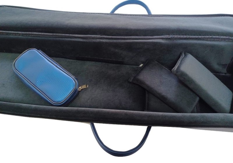 画像5: 台北 長安楽器特製　二胡バッグ リュック式 （カラー：ブルー/ メッシュ地） (5)